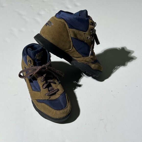 Vintage Hi-Tec Pecos Brown Blue Size 7 Lace Up Leather Hiking Shoes Boots main image 10